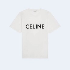 셀린느 파리 저지 루즈 티셔츠 화이트