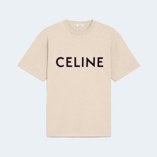 셀린느 파리 저지 루즈 티셔츠 베이지