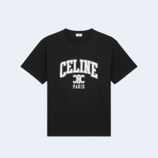 셀린느 루즈 티셔츠 코튼 저지