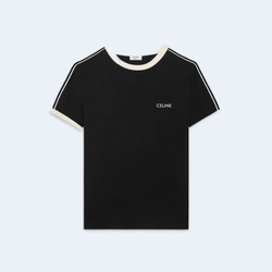 셀린느 레귤러 핏 저지 코튼 티셔츠 2X15N6