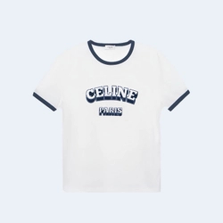 셀린느 로고 반팔 티셔츠 화이트