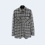 셀린느 체크 캐시미어 오버셔츠