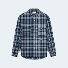 셀린느 루즈 럼버잭 울 체크 셔츠