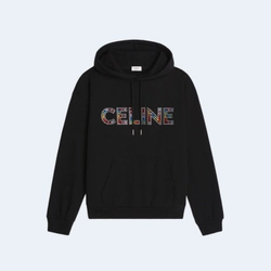 셀린느 옴므 레인보우 로고 후드