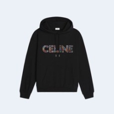 셀린느 옴므 레인보우 로고 후드