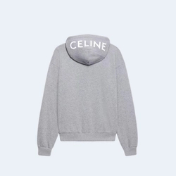 셀린느 코튼 플리스 후드 그레이