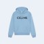 셀린느 로고 후드 헤이즈 블루