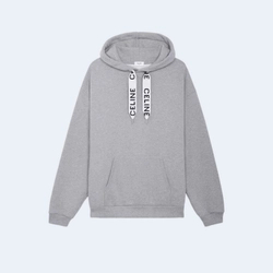 셀린느 코튼 플리스 루즈 후드 그레이