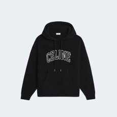 셀린느 리브드 울 후드 스웨터