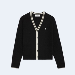 셀린느 트리옹프 가디건 블랙