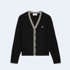 셀린느 트리옹프 가디건 블랙