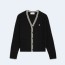 셀린느 트리옹프 가디건 블랙