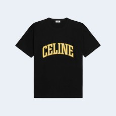 셀린느 반팔 티셔츠 블랙 옐로우 오프화이트