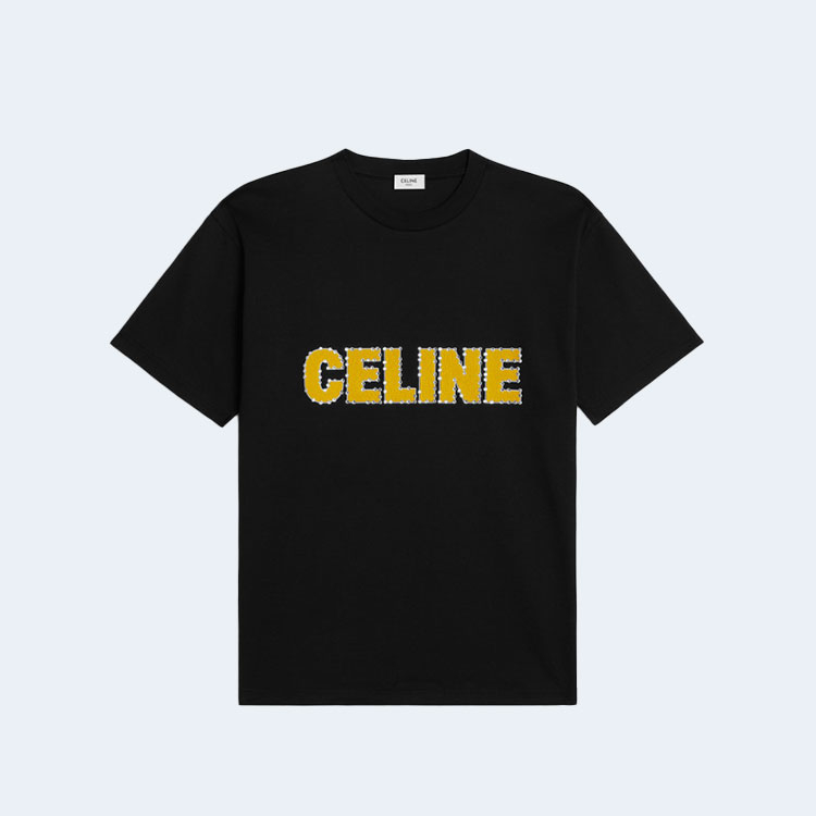셀린느 루즈 티셔츠 코튼 저지