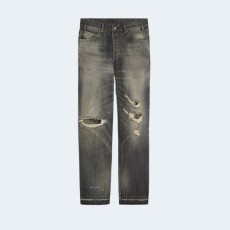 셀린느 블랙 디스트로이드 데님 웨슬리진