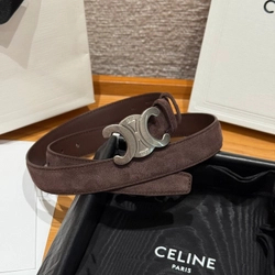 셀린느 트리옹프 벨트 스웨이드 25mm