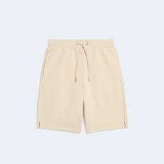 아미 스몰 하트 로고 쇼츠 베이지