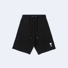 아미 스몰 하트 로고 쇼츠 블랙