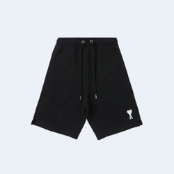 아미 스몰 하트 로고 쇼츠 블랙