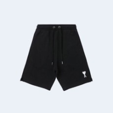 아미 스몰 하트 로고 쇼츠 블랙