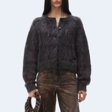 알렉산더왕 자카드 니트 플래드 가디건