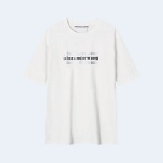 알렉산더왕 하이 트위스트 저지 티셔츠 화이트