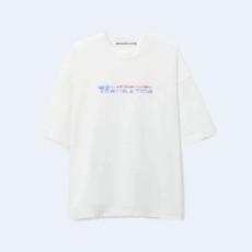 알렉산더왕 로고 프린트 코튼 티셔츠