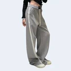 알렉산더왕 로고 밴딩 팬츠 그레이