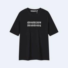 알렉산더왕 하이 트위스트 저지 티셔츠 블랙