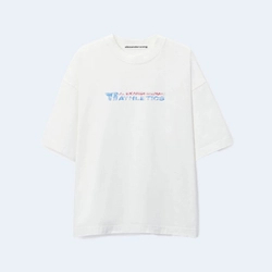 알렉산더왕 로고 프린트 코튼 티셔츠