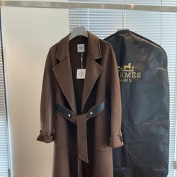 에르메스 100% 캐시미어 롱 자켓
