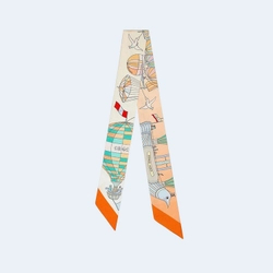 에르메스 Les Folies du Ciel 트윌리 오렌지