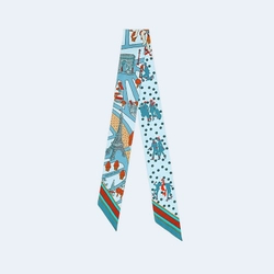 에르메스 Les Nouveaux Amoureux de Paris 트윌리 스카이블루