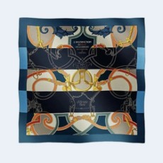 에르메스 블루 아르두아즈 숄 스카프