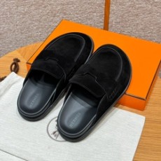 에르메스 고 뮬 스웨이드