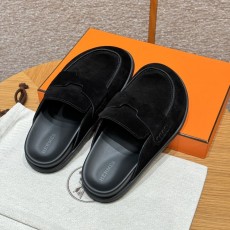 에르메스 고 뮬 스웨이드