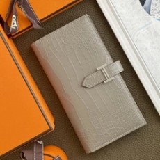 에르메스 베안 장지갑 악어가죽