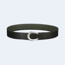 에르메스 럭 리버서블 벨트 카키 블랙 38mm