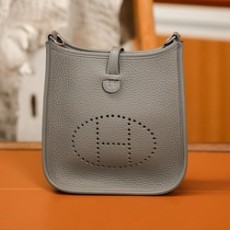 에르메스 에블린 16 아마존 백 그리스 메이어 클레망스 & 팔라듐 하드웨어 (100% HAND MADE)