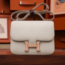 에르메스 콘스탄스 18 크레 스위프트 리자드 버클 팔라듐 하드웨어 (100% HAND MADE)