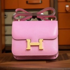 에르메스 콘스탄스 18 핑크 리자드 골드 하드웨어 (100% HAND MADE)