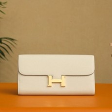 에르메스 콘스탄스 롱 투 고 지갑 크레 앱송 골드 하드웨어 (100% HAND MADE)