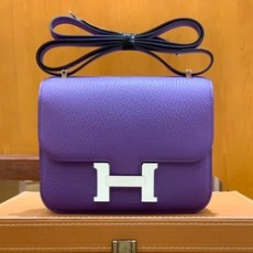 에르메스 콘스탄스 18 퍼플 에버컬러 팔라듐 하드웨어 (100% HAND MADE)