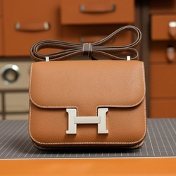 에르메스 콘스탄스 18 브라운 앱송 팔라듐 하드웨어 (100% HAND MADE)