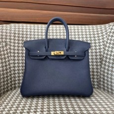에르메스 버킨 25 르투르네 사파이어 블루 골드 하드웨어 (100% HAND MADE)