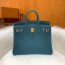 에르메스 버킨 25 르투르네 데님 블루 골드 하드웨어 (100% HAND MADE)