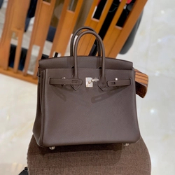 에르메스 버킨 25 르투르네 초코 브라운 실버 하드웨어 (100% HAND MADE)