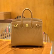 에르메스 버킨 25 르투르네 골드 브라운 골드 하드웨어 (100% HAND MADE)