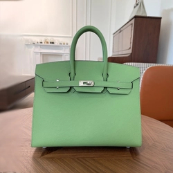 에르메스 버킨 25 셀리에 아보카도 그린 실버 하드웨어 (100% HAND MADE)