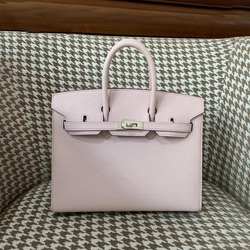 에르메스 버킨 25 셀리에 판타지 핑크 퍼플 실버 하드웨어 (100% HAND MADE)